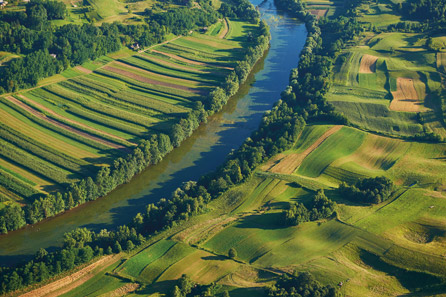 Cultivated Landscape at the Kolpa River