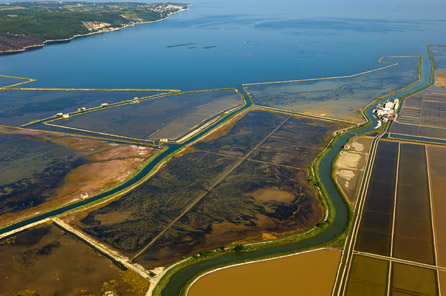 Sečovlje Salt Pans from the Air