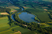 Landscape Park Vrbje Pond With the Hinterland